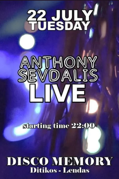 22.07.2025 Anthony Sevdalis